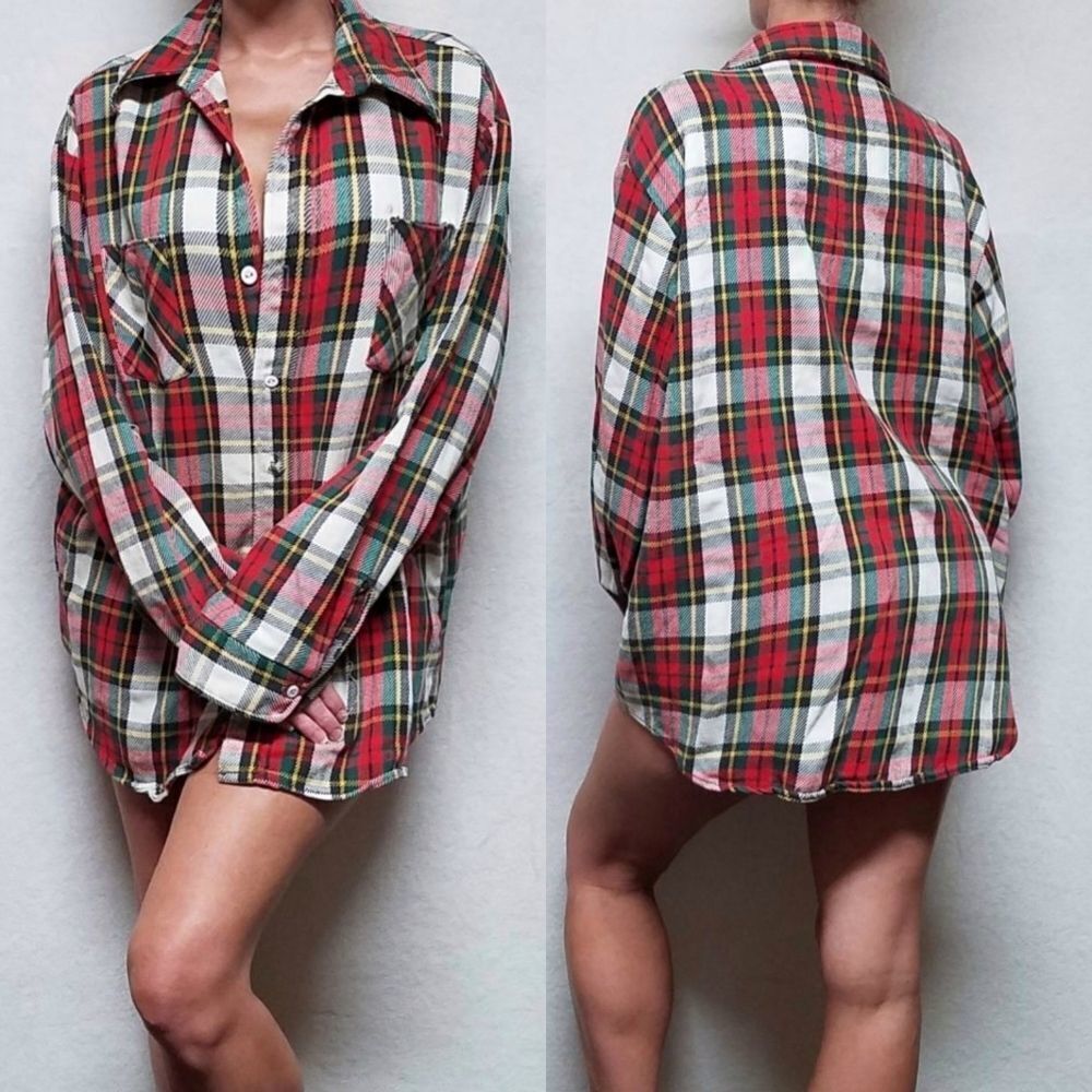 VINTAGE 70s Big Mac JCPENNEY Plaid Cotton Shirt